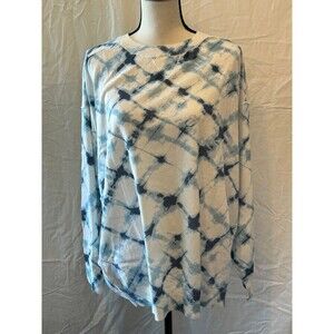 Aerie medium sweater white and blue